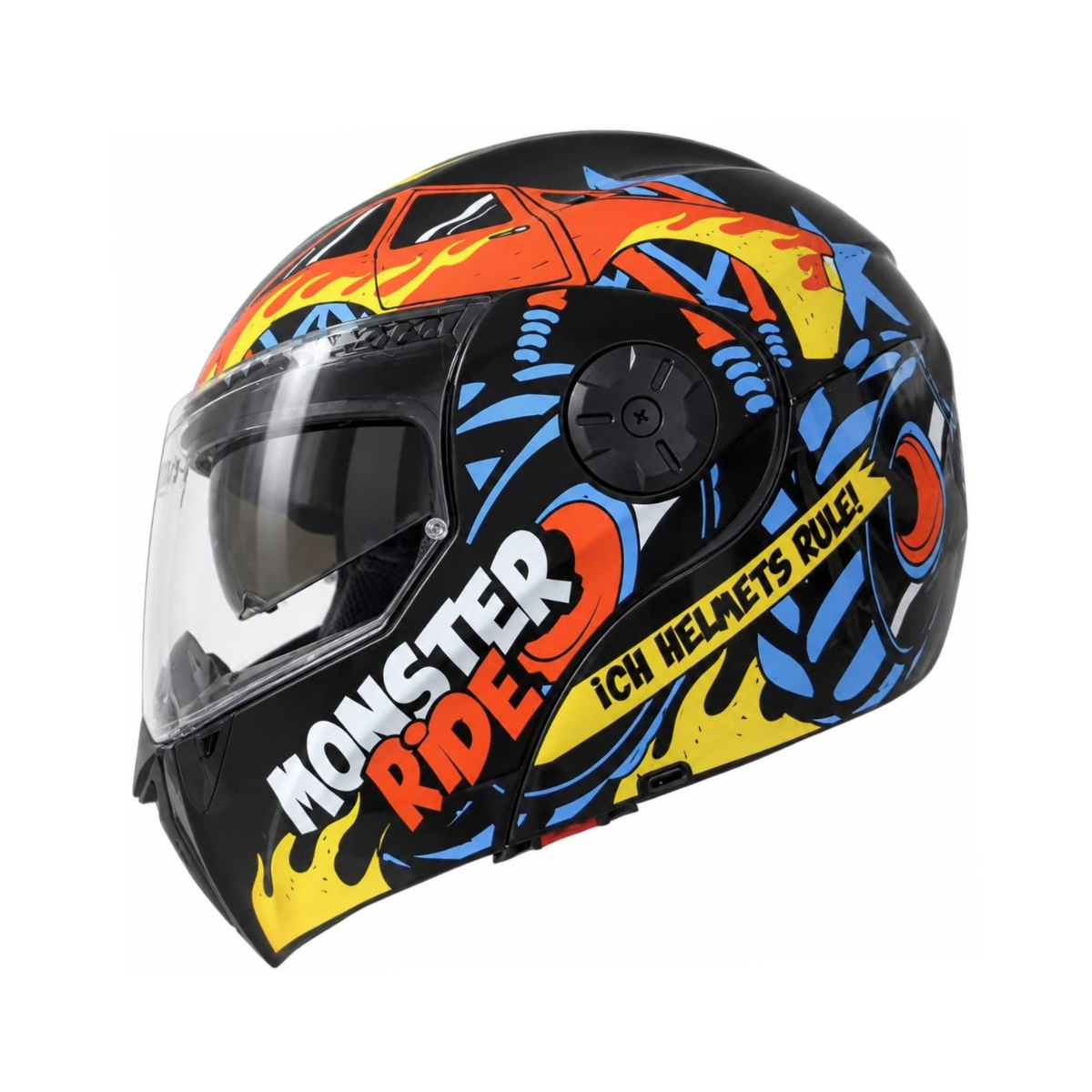 Casco Abatible ICH 3110 S Monster Ride Para Niños